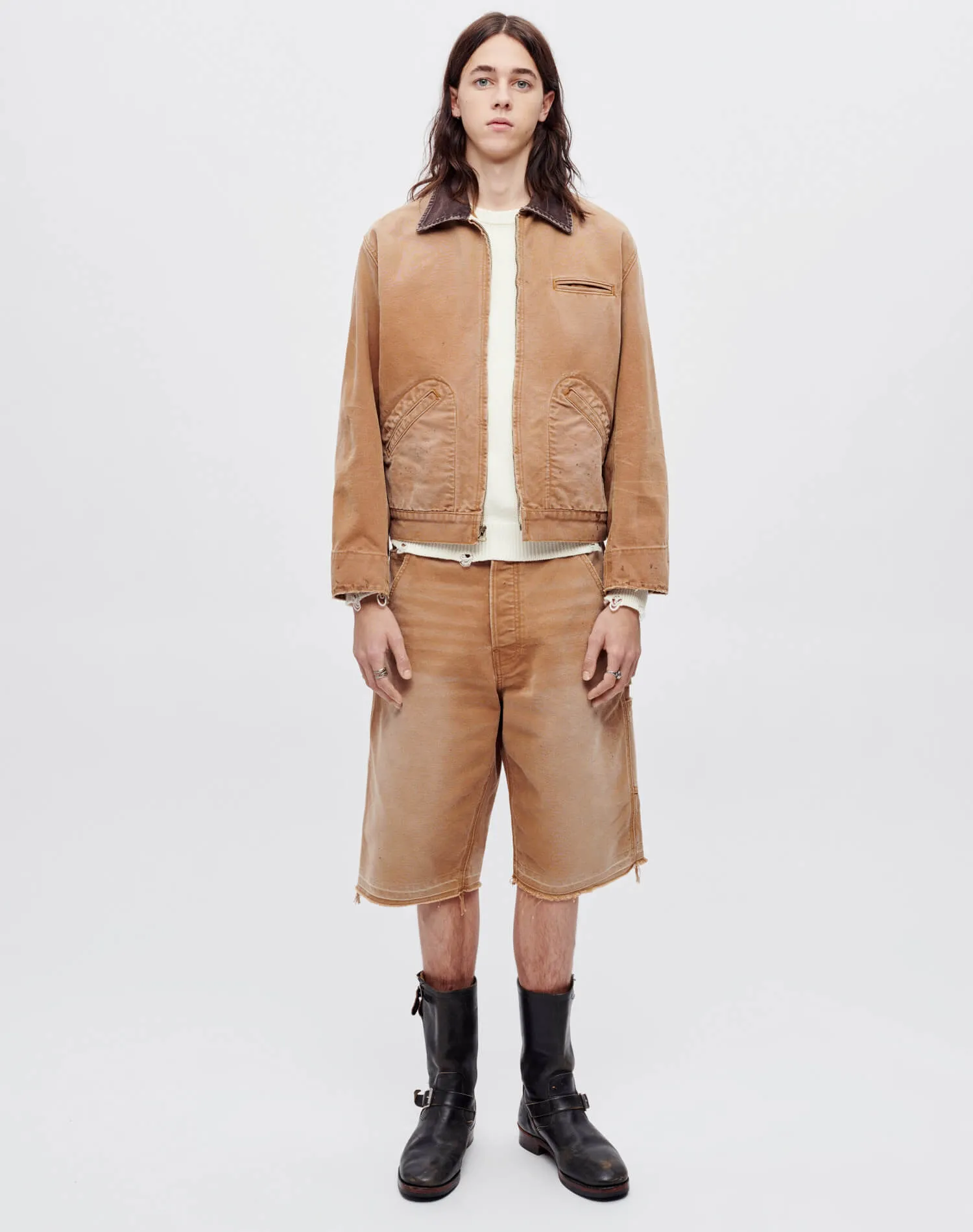 Modern Painter Short - Thrifted Tobacco sold by Re/Done product image thumbnail 2