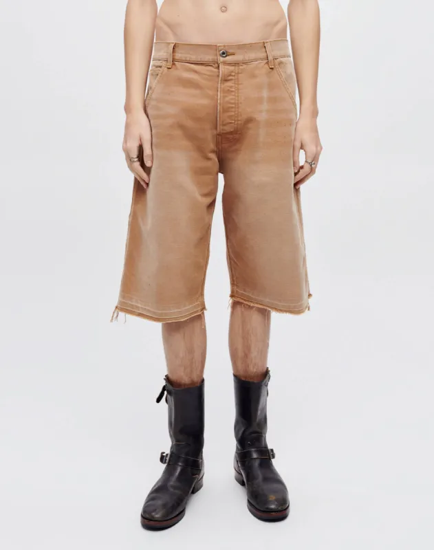 Modern Painter Short - Thrifted Tobacco sold by Re/Done