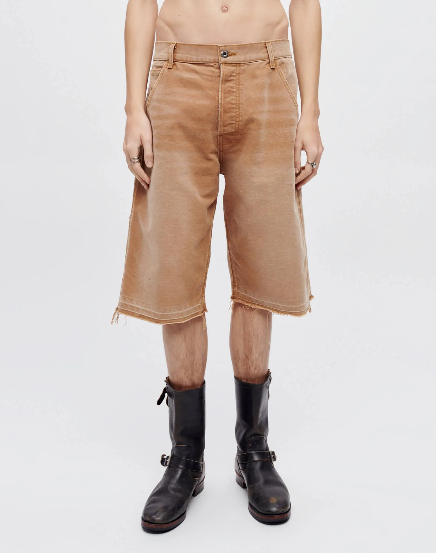 Modern Painter Short - Thrifted Tobacco sold by Re/Done