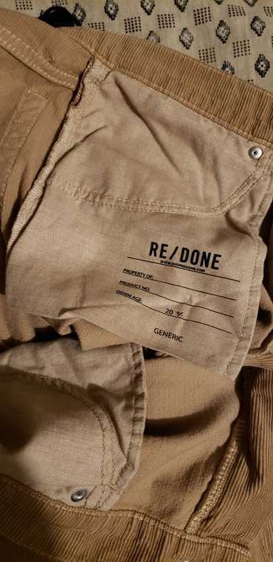 70s Corduroy Loose Flare - Washed Khaki sold by Re/Done product image thumbnail 4