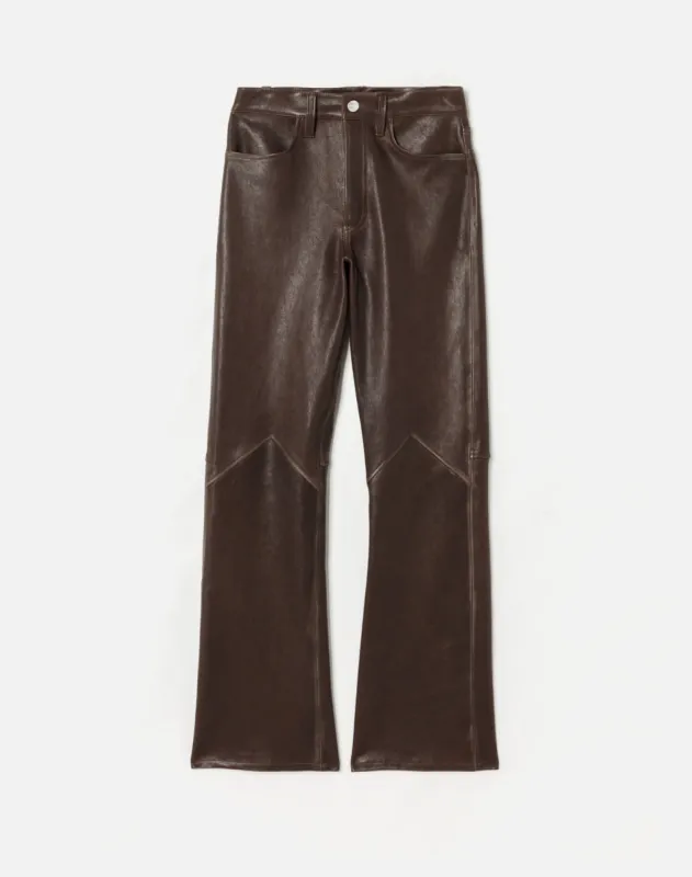 70s Stretch Bootcut - Brown Leather sold by Re/Done