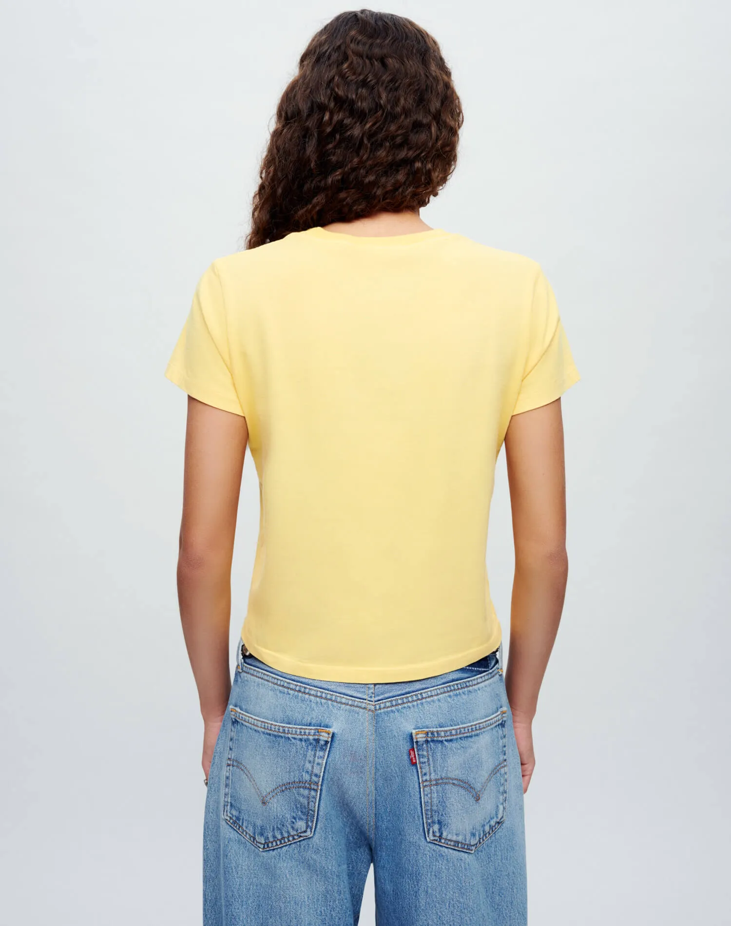 Classic Tee "Beach Please" - Yellow sold by Re/Done product image thumbnail 4