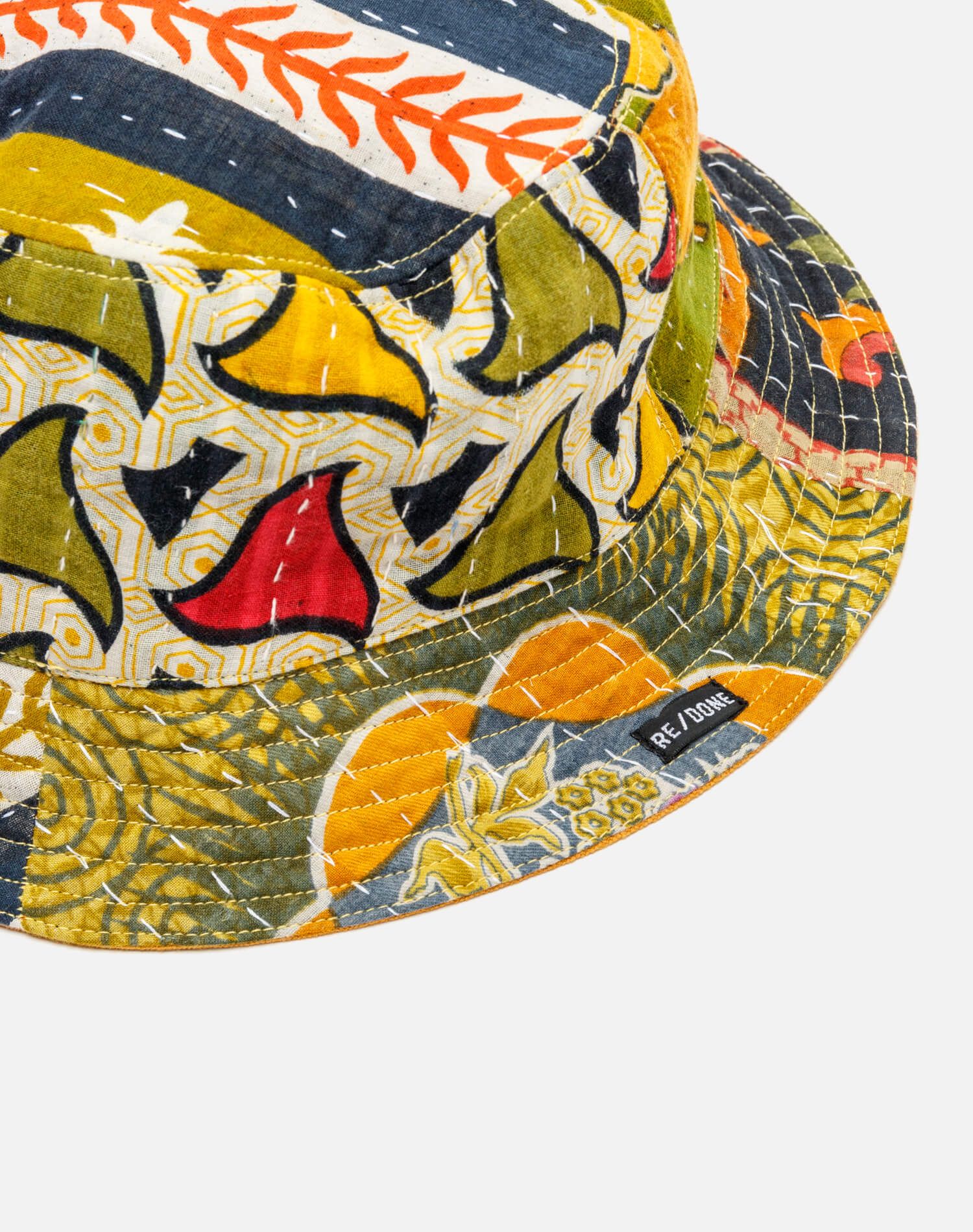 Upcycled Quilt Bucket Hat - #42 sold by Re/Done product image thumbnail 3