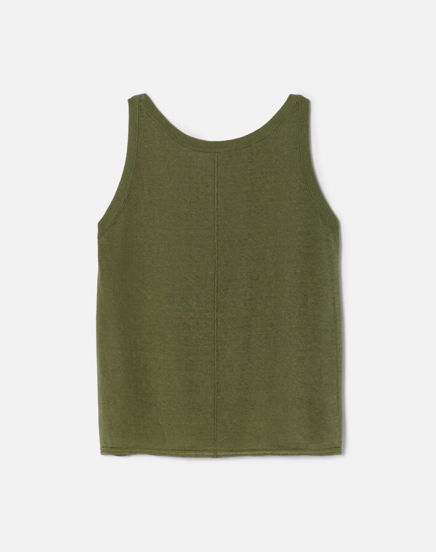 Sheer Henley Tank - Jungle sold by Re/Done product image thumbnail 2
