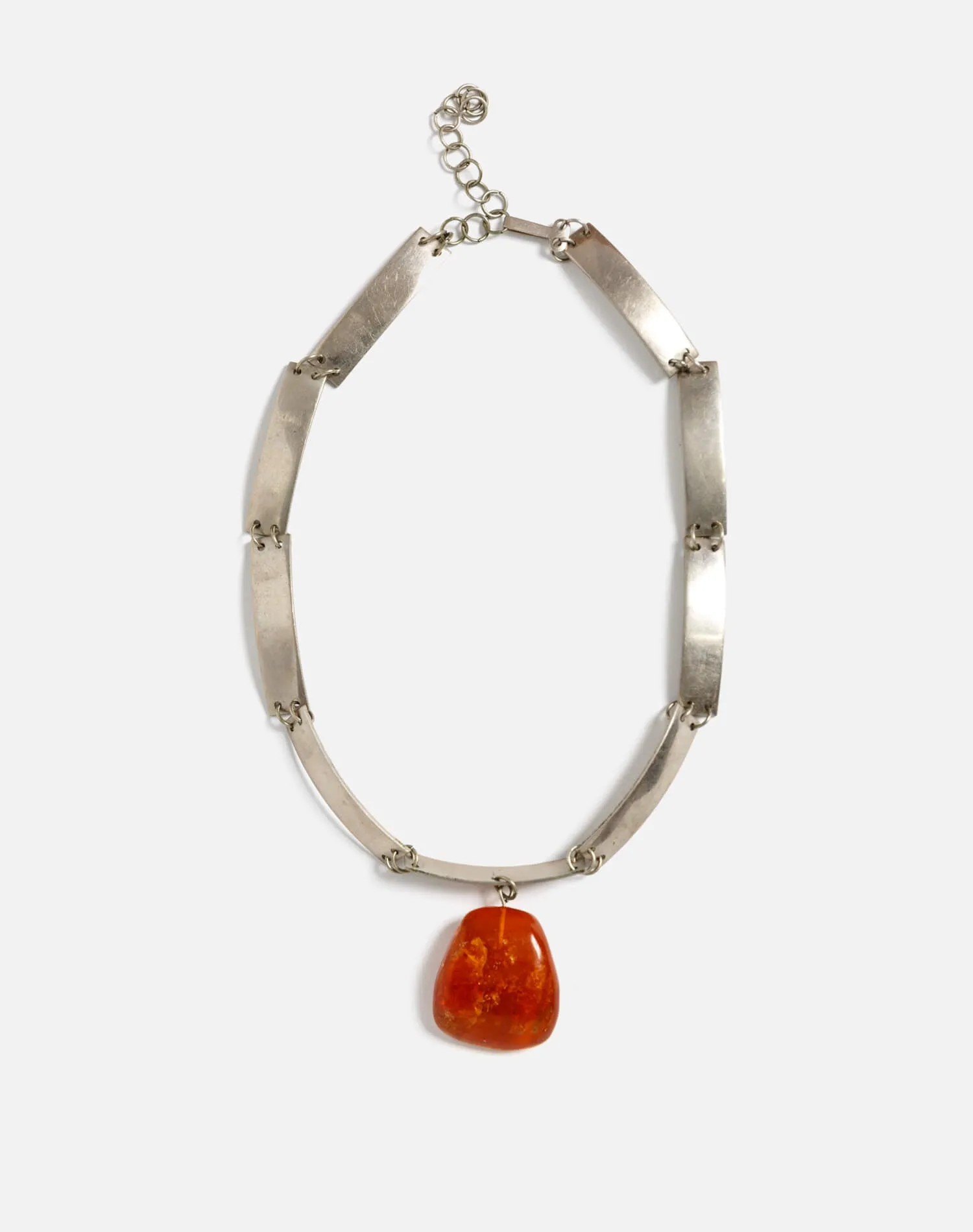 60s Sterling Modernist Stone Necklace - #31 sold by Re/Done product image thumbnail 2