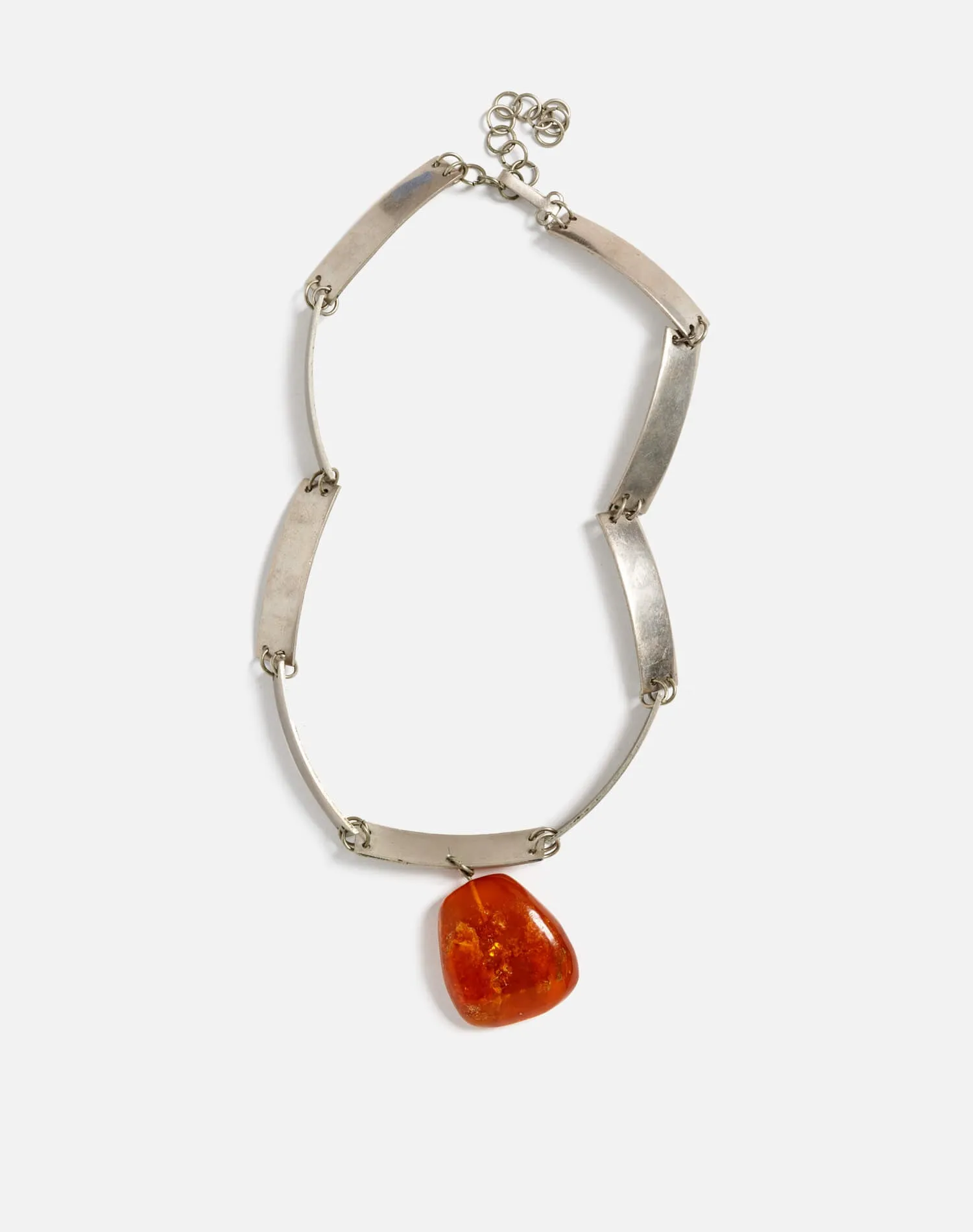 60s Sterling Modernist Stone Necklace - #31 sold by Re/Done product image thumbnail 3