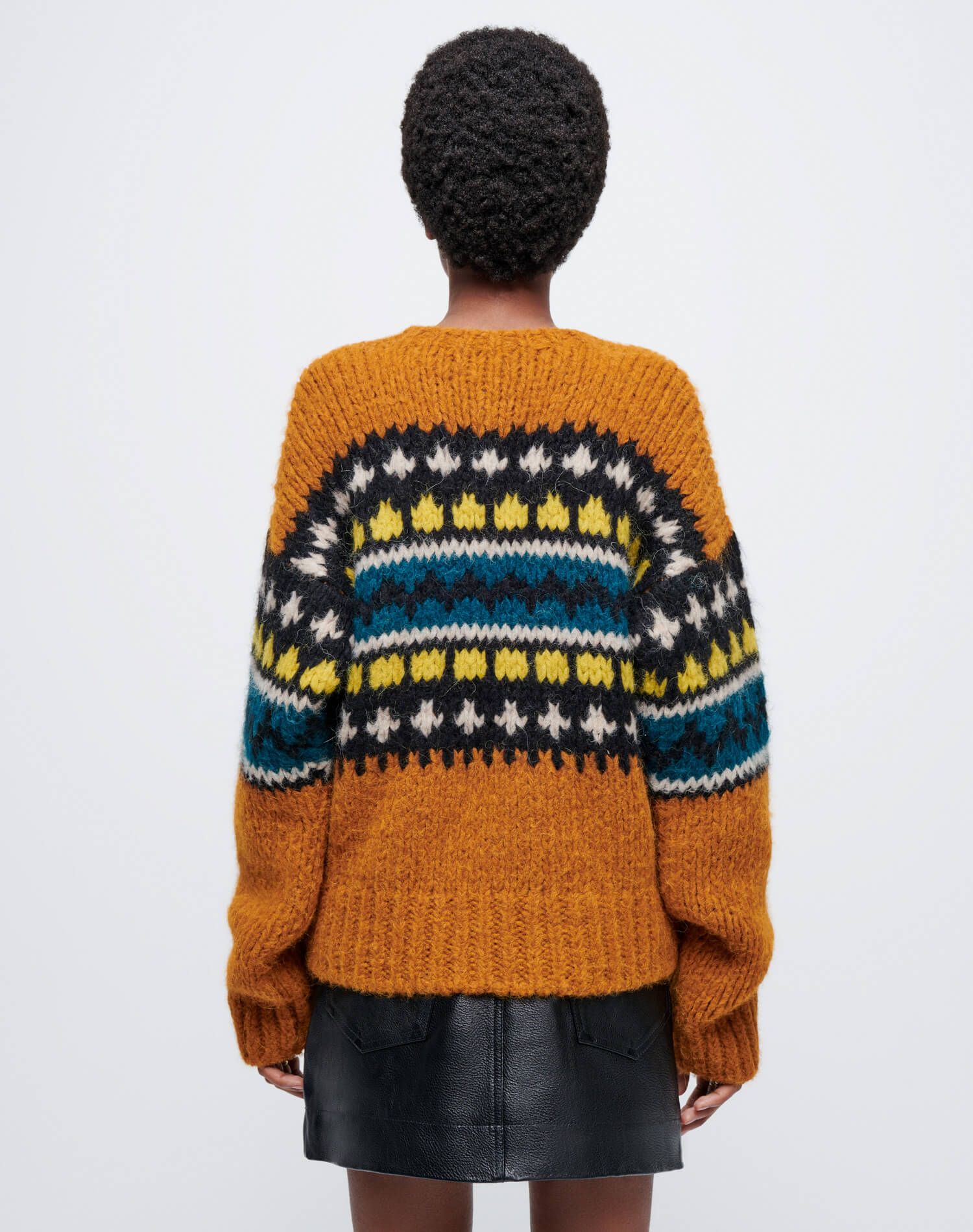 50s V Neck Pullover - Tobacco Multi sold by Re/Done product image thumbnail 7