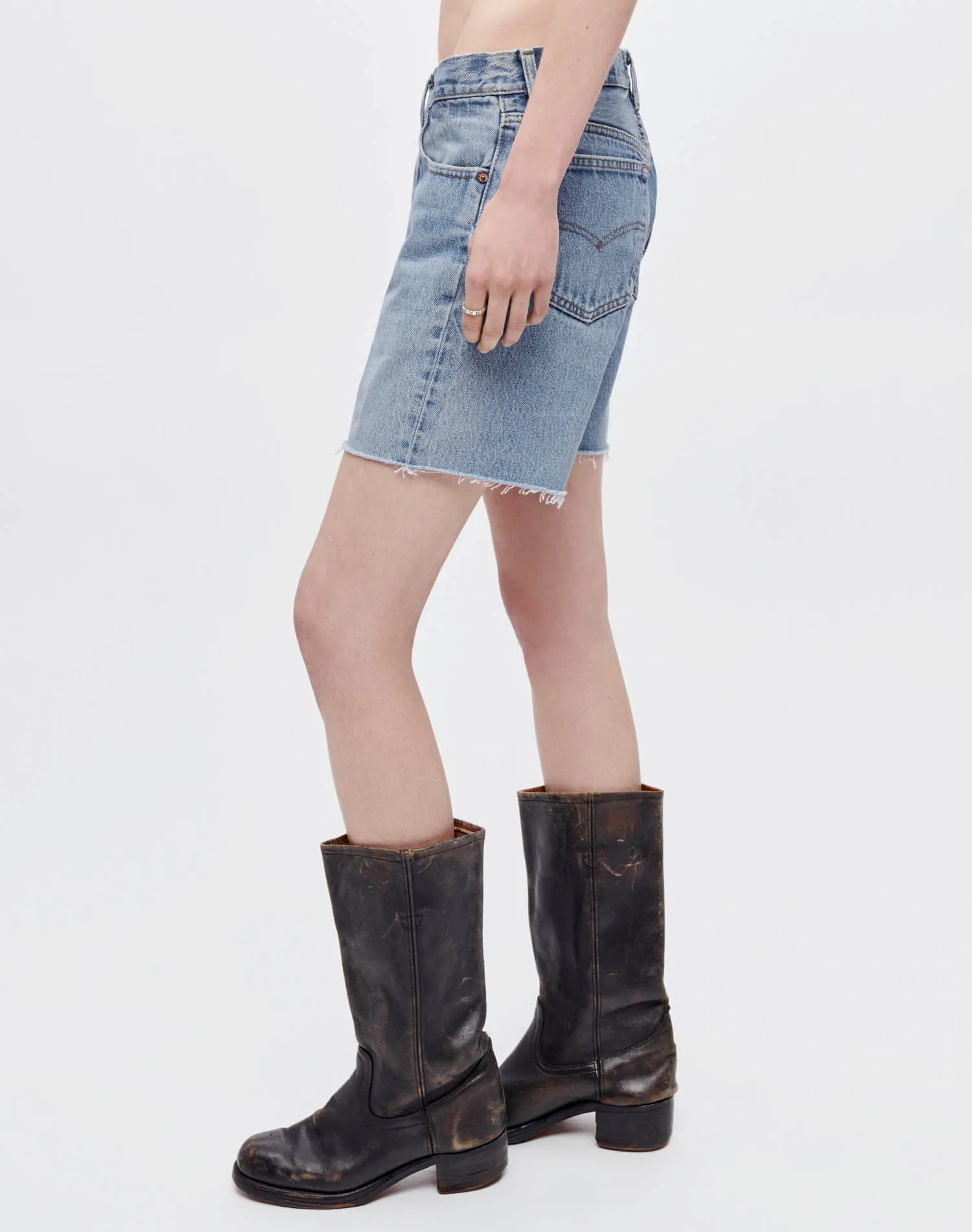 Levi's Boy Short - Indigo sold by Re/Done product image thumbnail 3