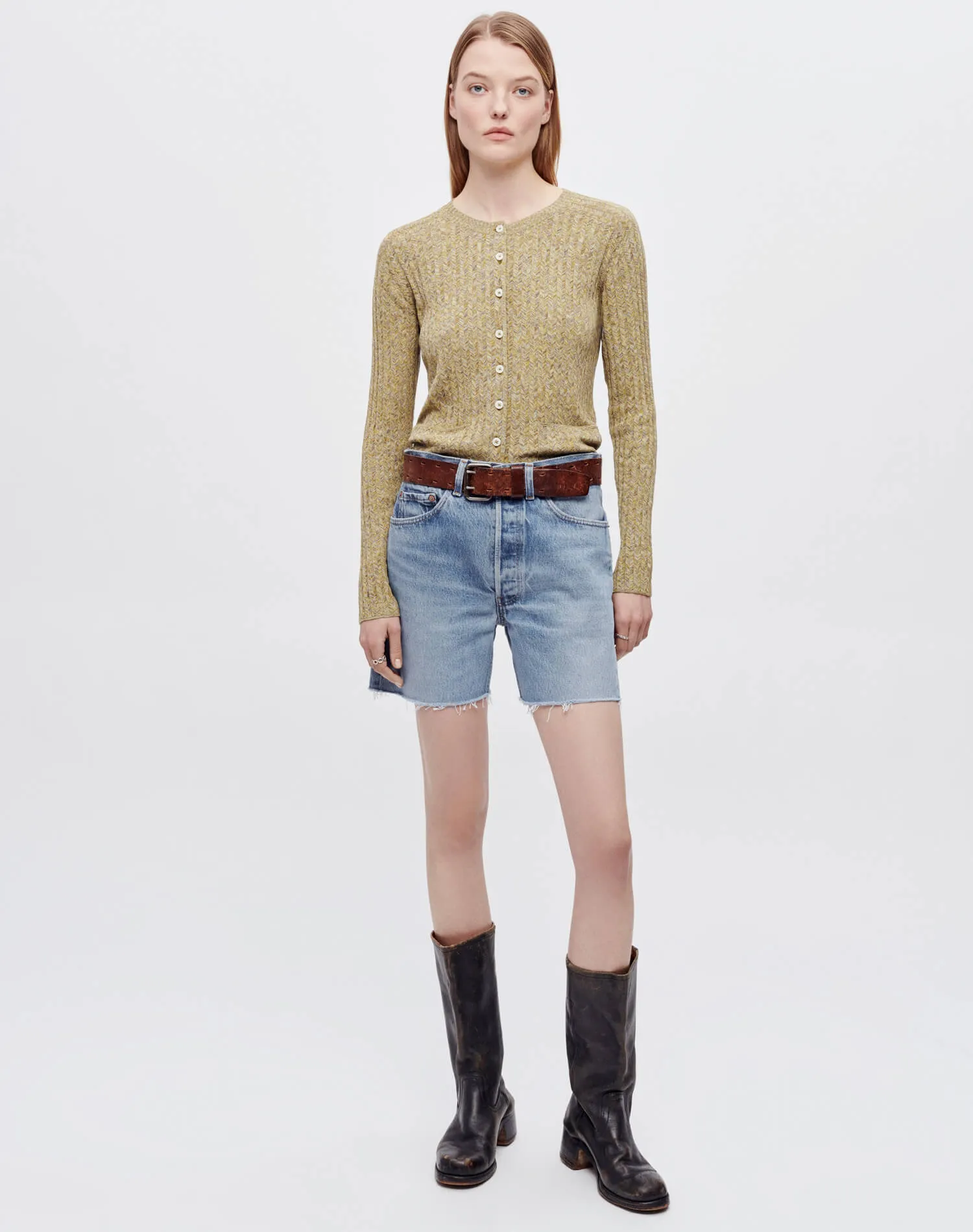 Levi's Boy Short - Indigo sold by Re/Done product image thumbnail 2