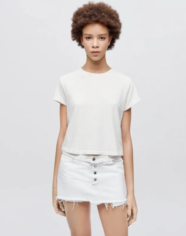 Hanes 1950s Boxy Tee - Vintage White sold by Re/Done