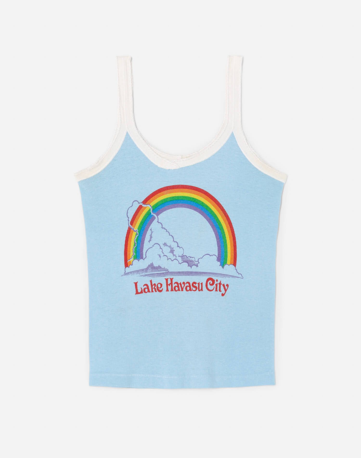 80s Lake Havasu Lace Trim Tank -#17 sold by Re/Done
