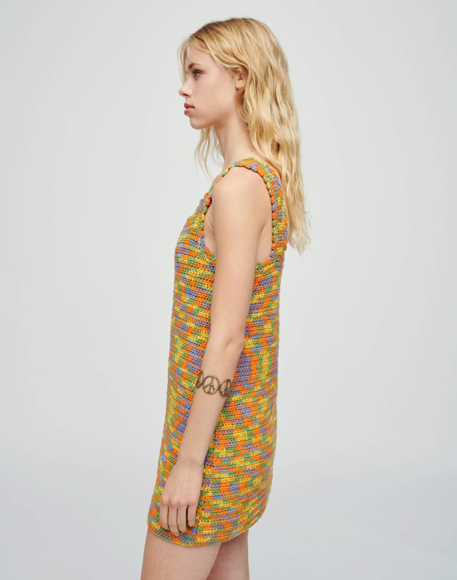70s Crochet Dress - Multi Space Dye sold by Re/Done product image thumbnail 4