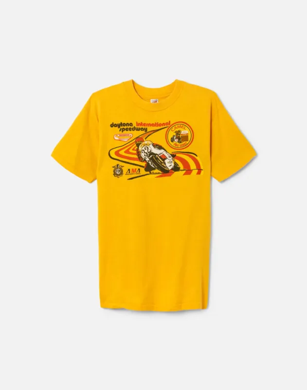 70s Hanes Moto Tee sold by Re/Done