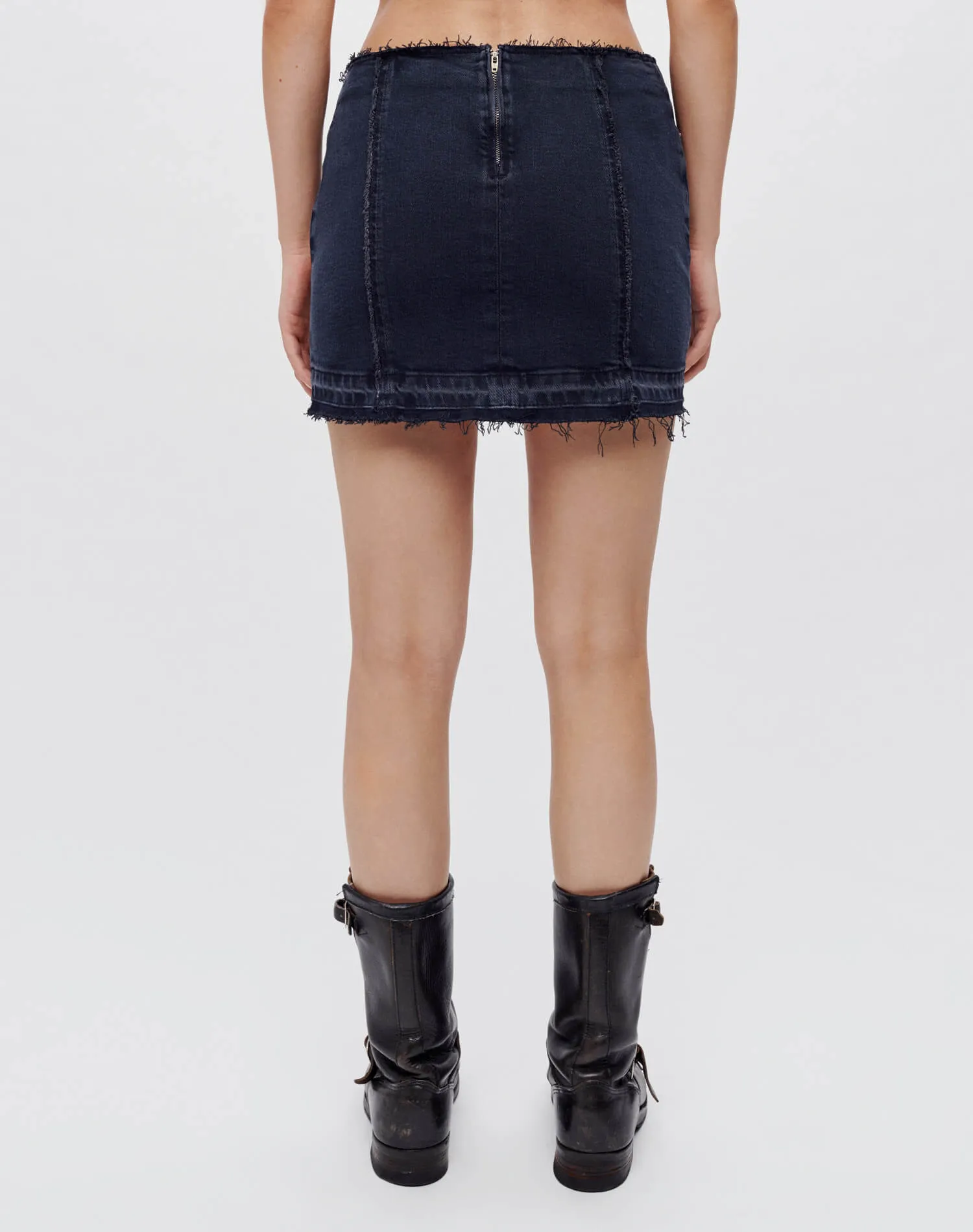 Tube Mini Skirt - Blacken Blue sold by Re/Done product image thumbnail 4