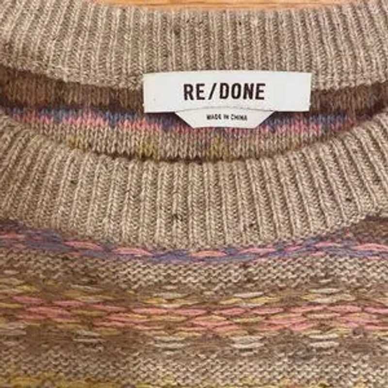 60s Shrunken Sweater - Gravel Multi sold by Re/Done product image thumbnail 2