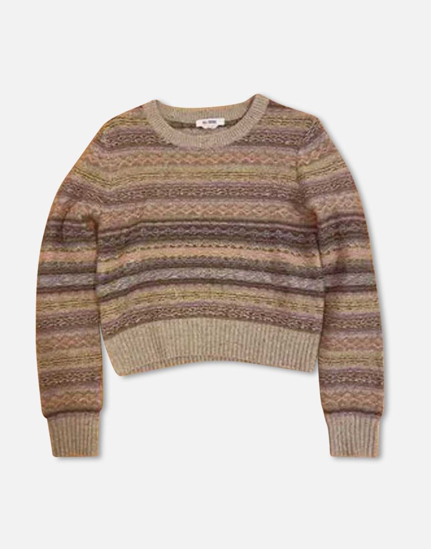 60s Shrunken Sweater - Gravel Multi sold by Re/Done
