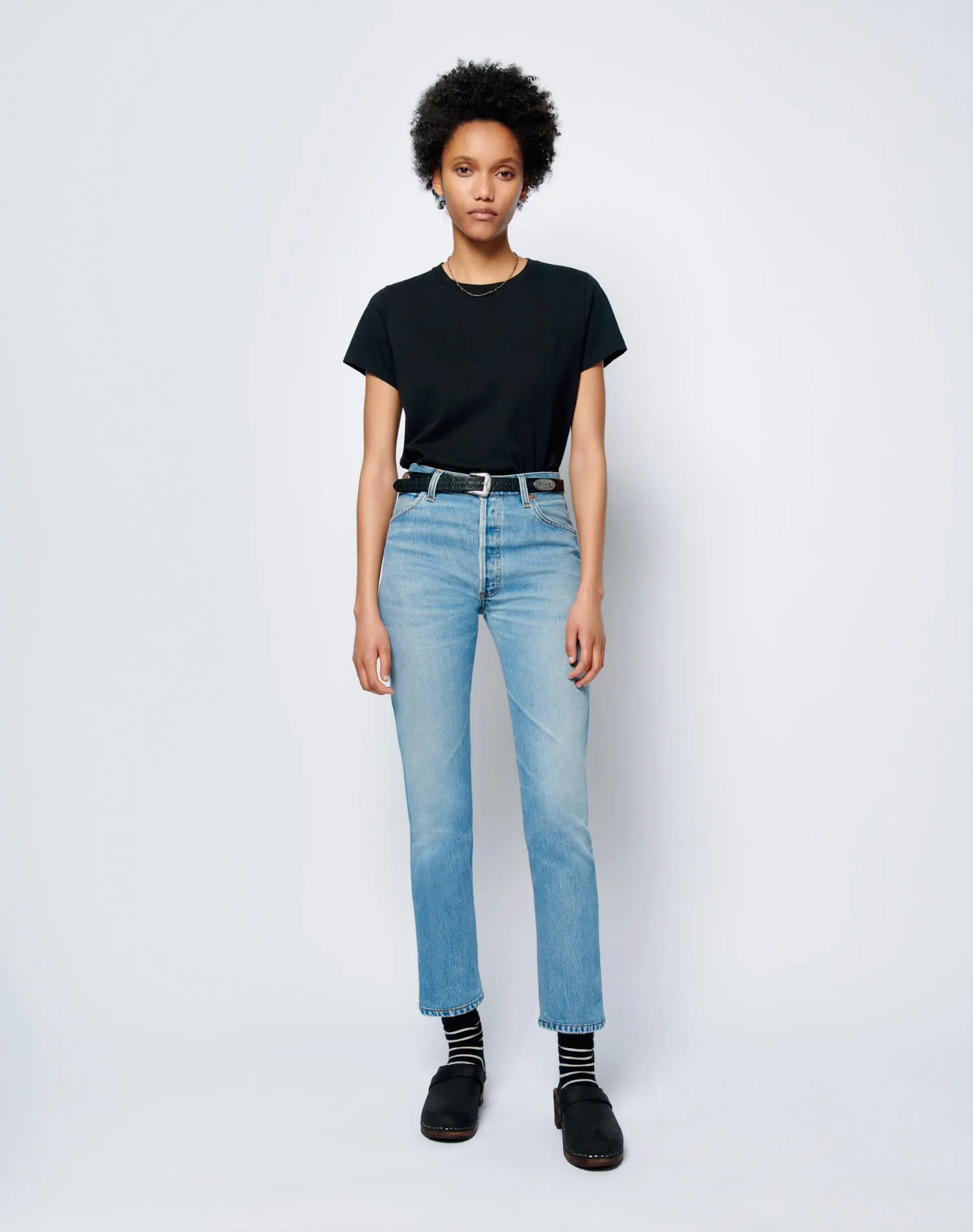 Levi's High Rise Ankle Crop - Indigo sold by Re/Done product image thumbnail 2