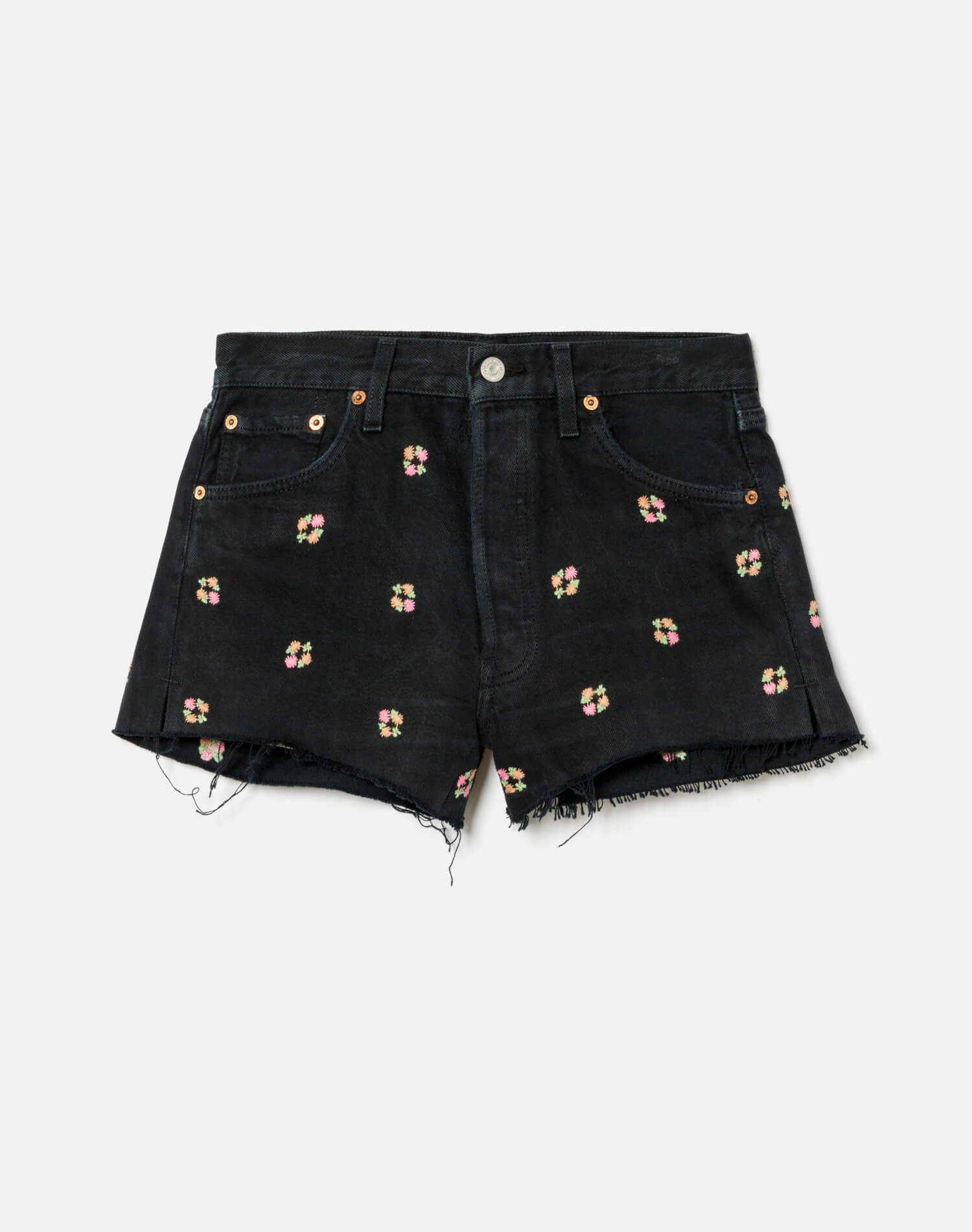 Levi's The Short - Black Floral sold by Re/Done