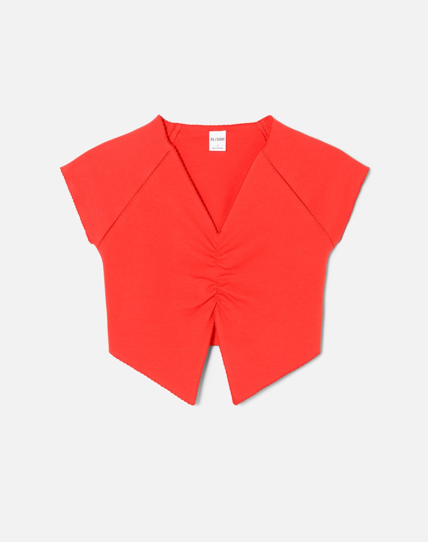 Ruched Raglan Top - Cherry sold by Re/Done
