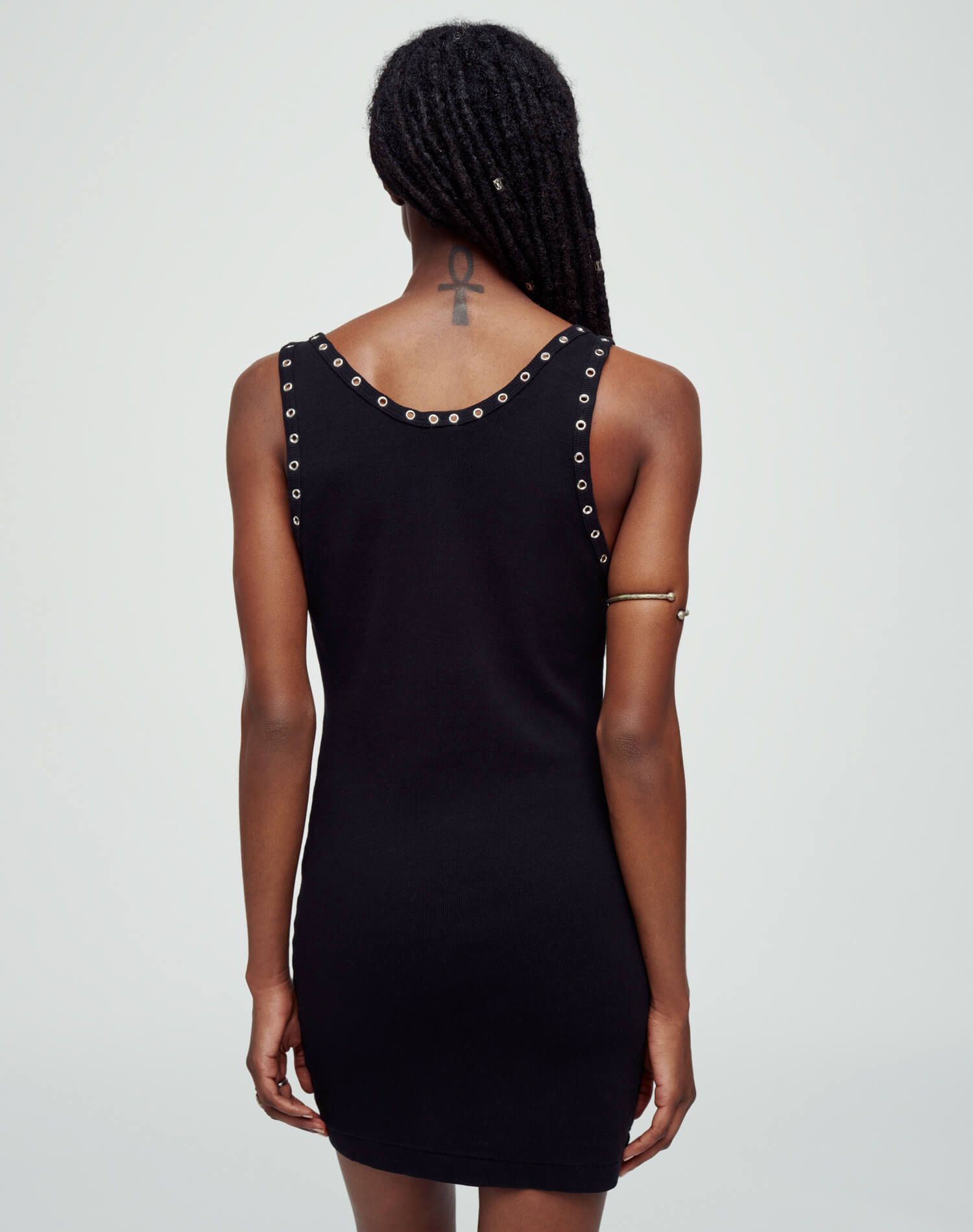 Eyelet Tank Dress - Black sold by Re/Done product image thumbnail 5