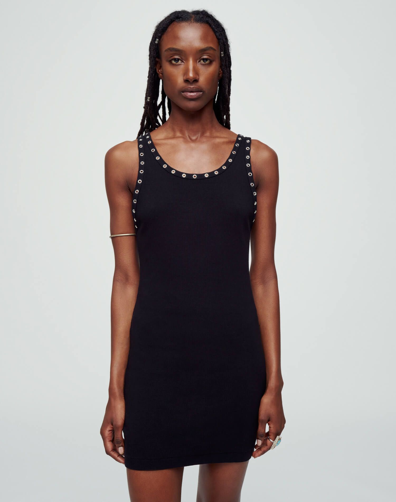Eyelet Tank Dress - Black sold by Re/Done product image thumbnail 2