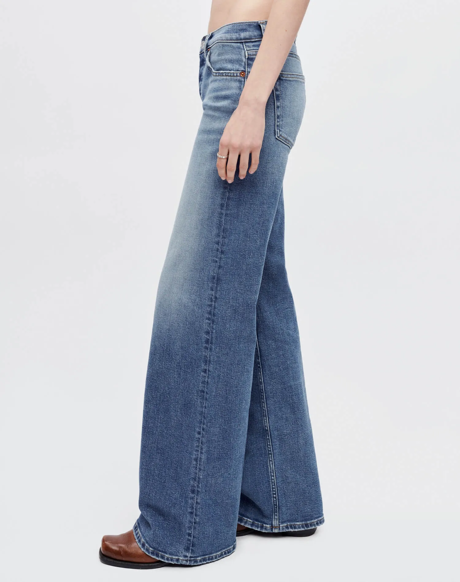 Comfort Stretch Mid Rise Wide Leg - West Coast Fade sold by Re/Done product image thumbnail 3