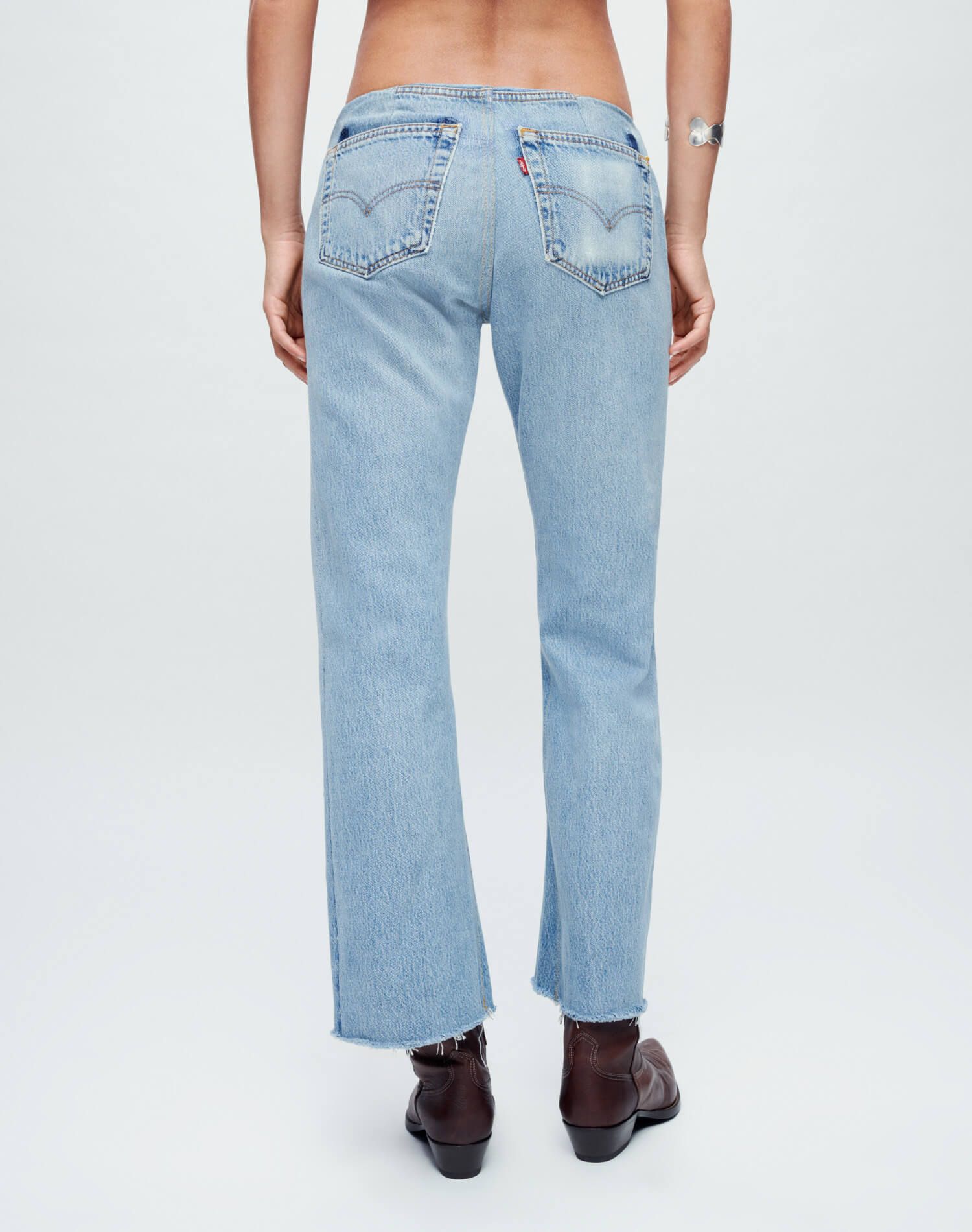 Levi's Button Front Crop Boot - Indigo sold by Re/Done product image thumbnail 4