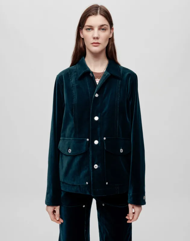 Velvet Chore Jacket - Spruce made by Re/Done