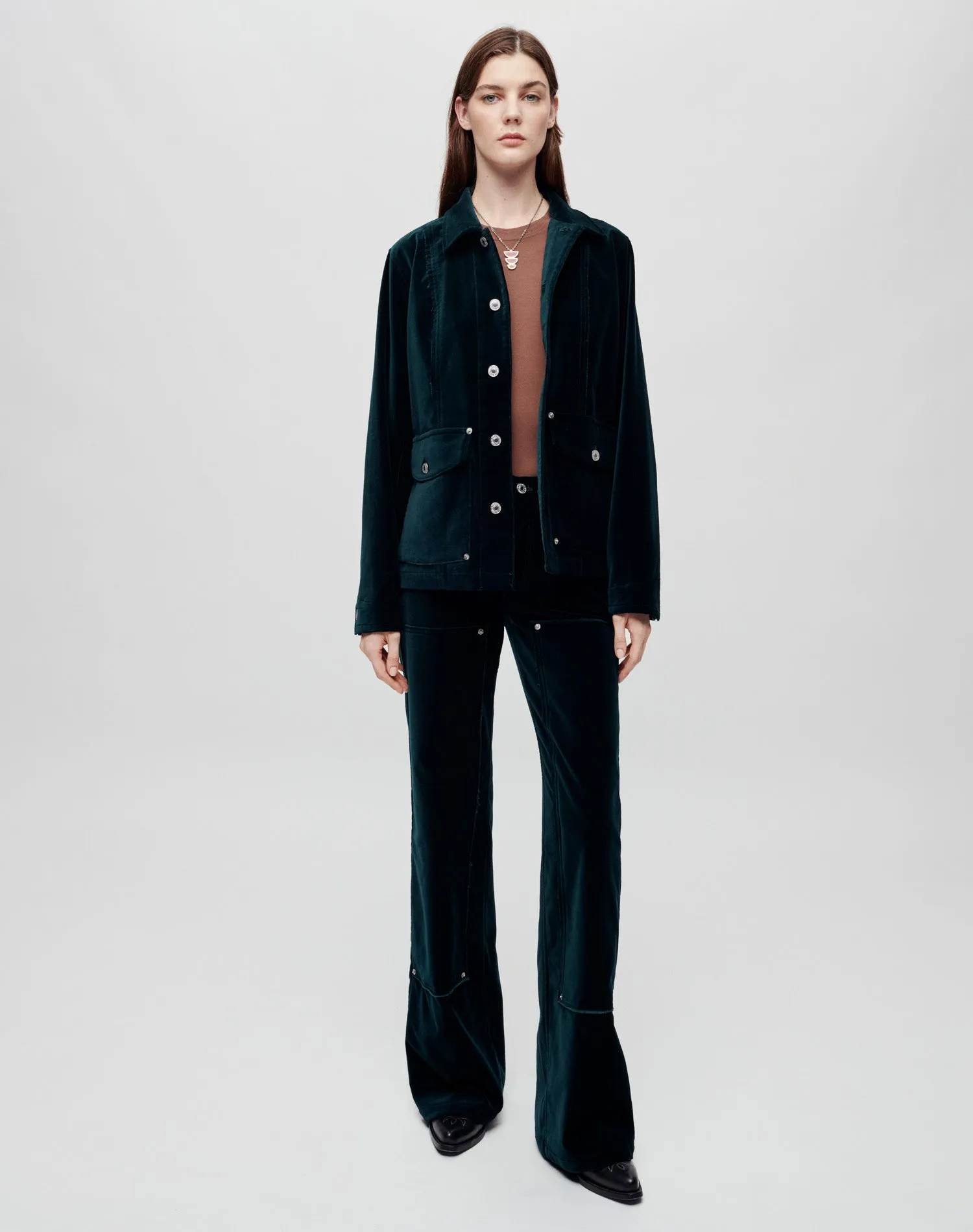 Velvet Chore Jacket - Spruce sold by Re/Done product image thumbnail 2