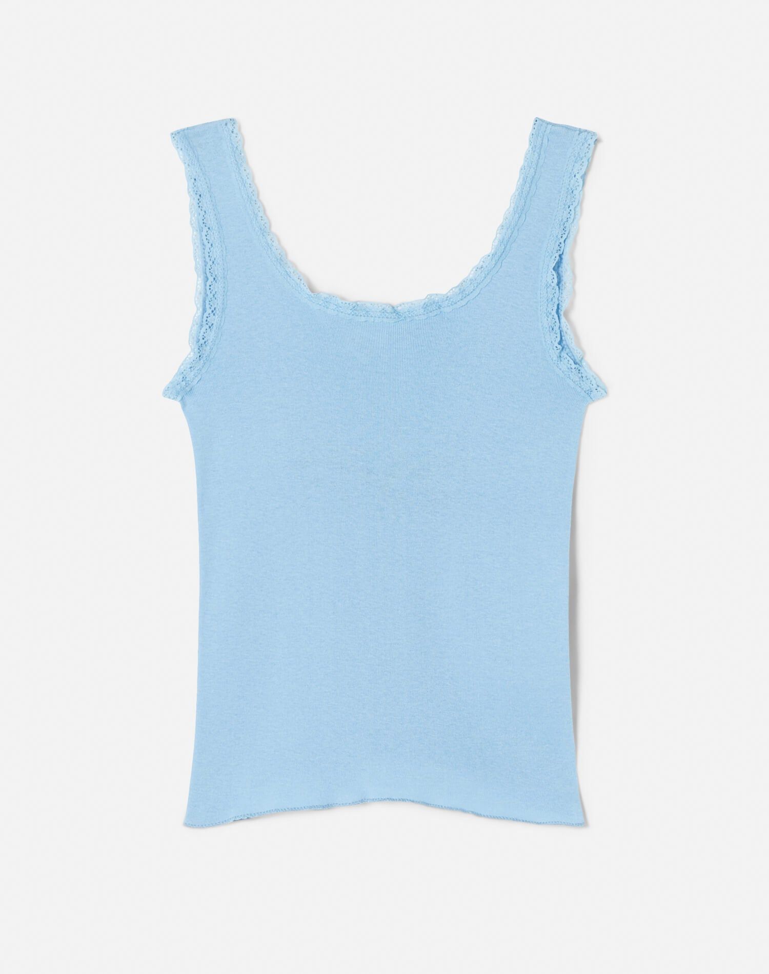 80s Dragway Lace Trim Tank Top -#24 sold by Re/Done product image thumbnail 2
