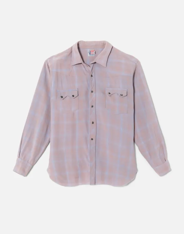 60s Levi's Shadowplaid Button Up made by Re/Done