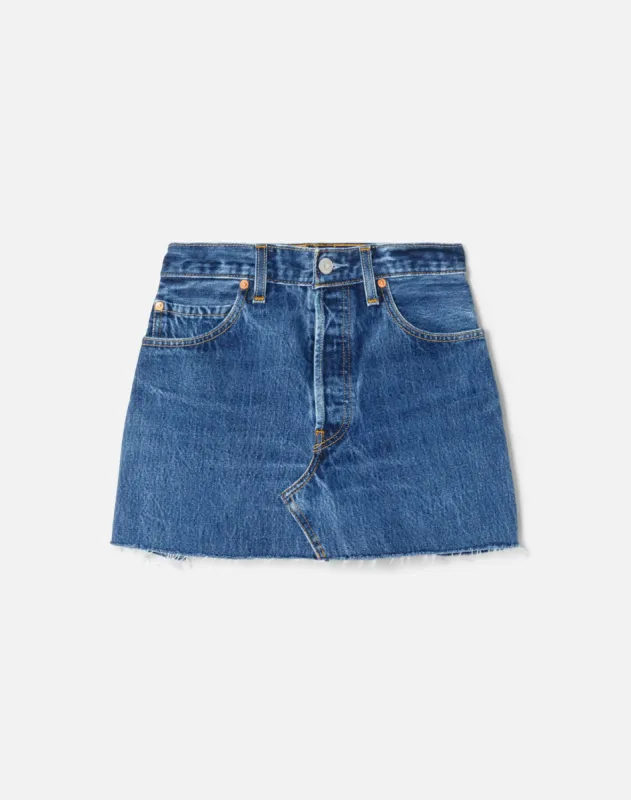 Levi's Mini Skirt - Indigo sold by Re/Done