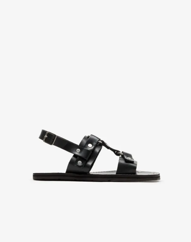 70s Tire Tread Sandal - Worn Black sold by Re/Done