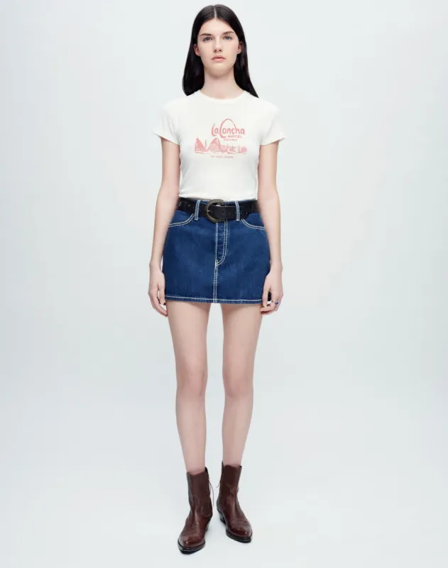 90s Baby Tee "La Concha Motel" - Vintage White sold by Re/Done