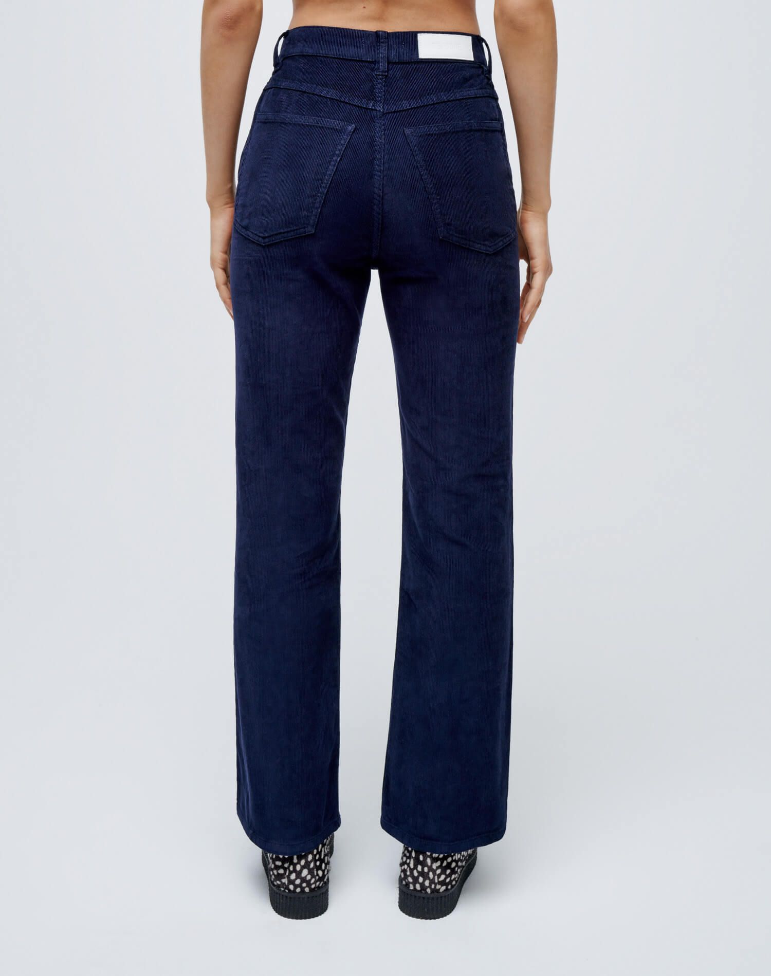 70s Corduroy Pocket Loose Flare - Navy sold by Re/Done product image thumbnail 6