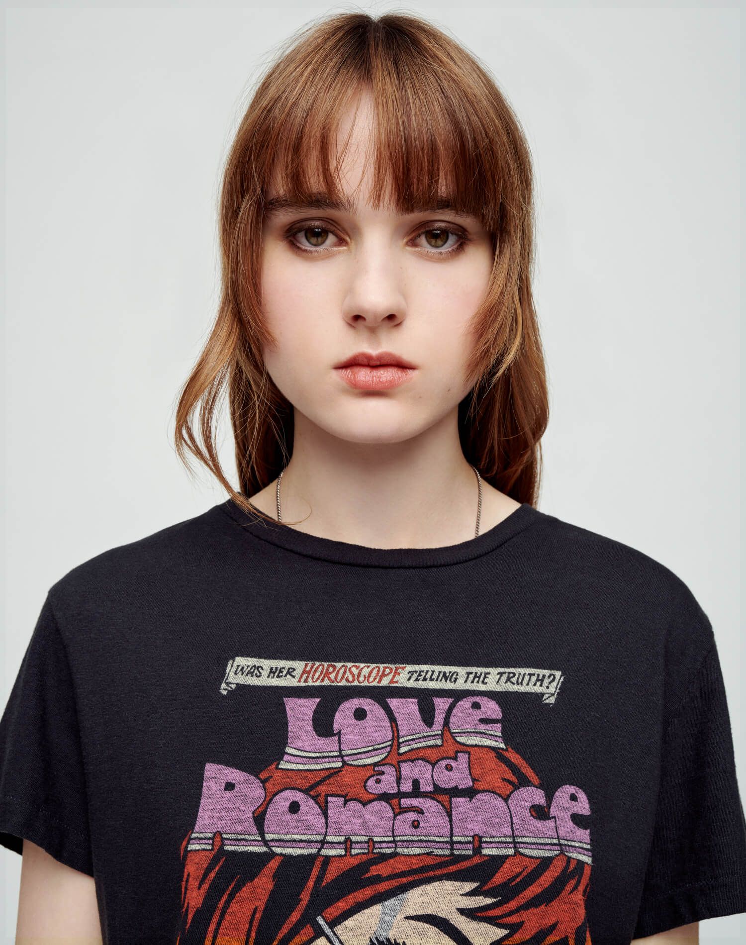 Classic "Romance" Tee - Washed Black sold by Re/Done product image thumbnail 3