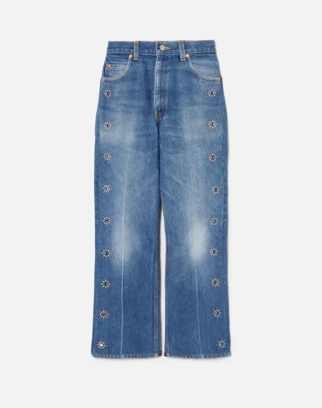 Levi's 70s Loose Flare - Indigo Stud sold by Re/Done