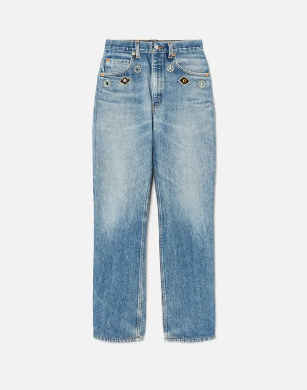Levi's 70s Straight - Indigo Stud made by Re/Done