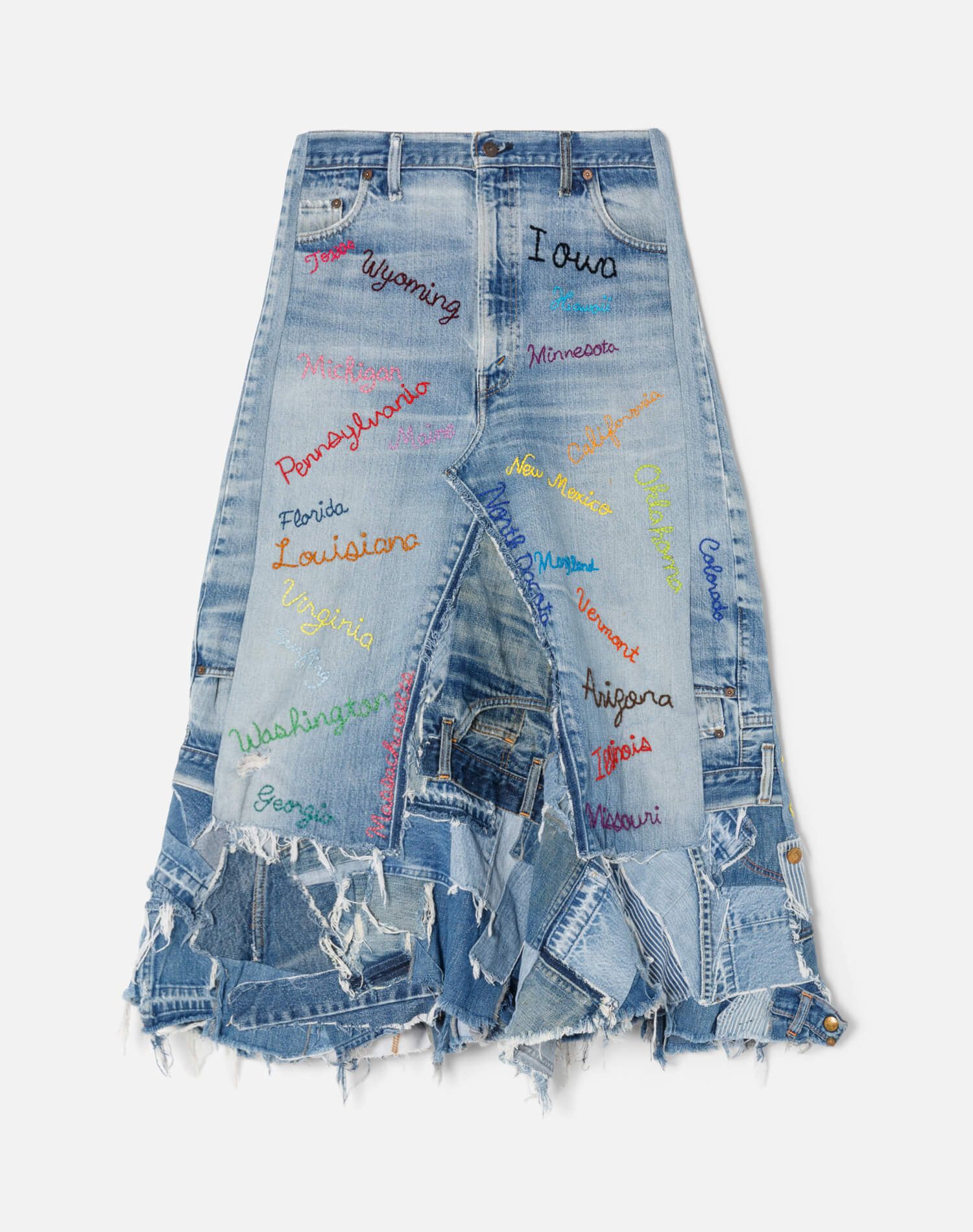 60s Levi's Patched Autograph Skirt - #13 sold by Re/Done