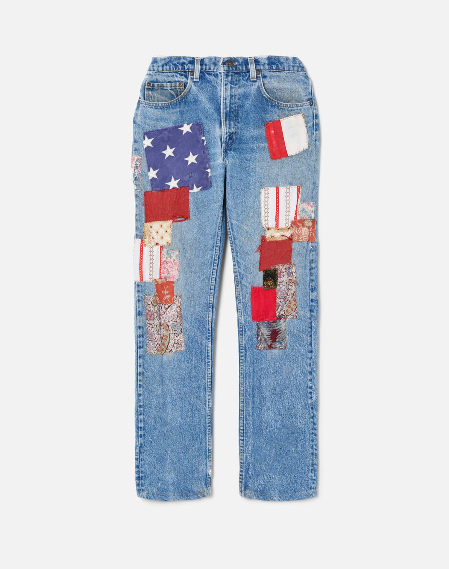 70s Levi's 505 With Patches Size 26 -#25 sold by Re/Done