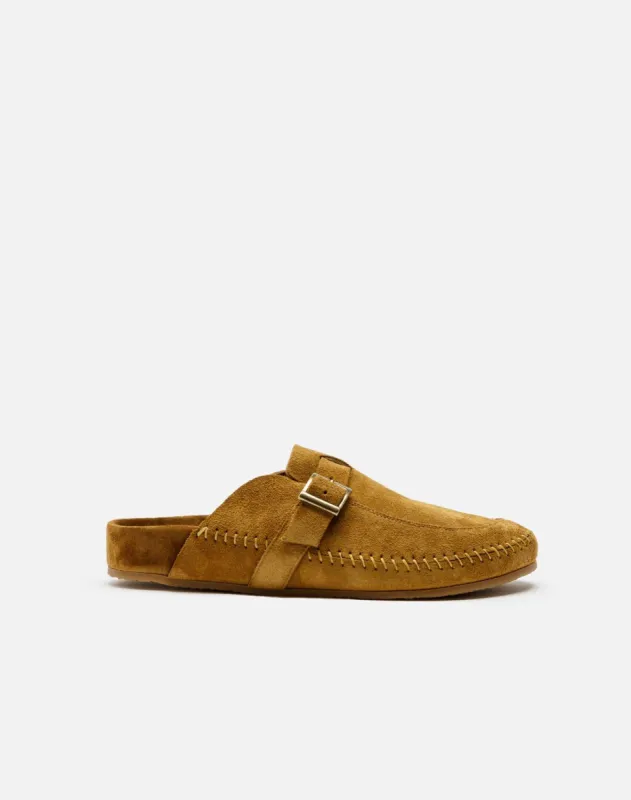 70s Moc Slide - Cuoio Suede sold by Re/Done