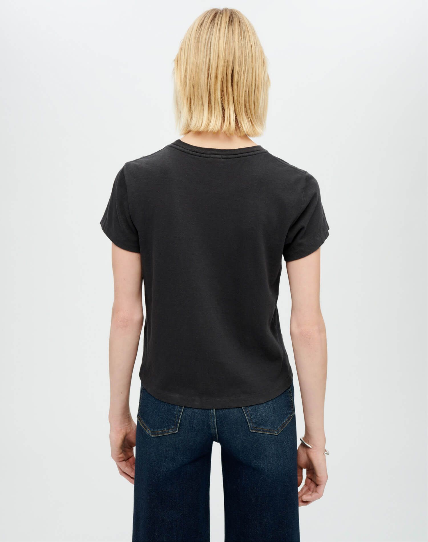 Classic Tee "Monday Again" - Washed Black sold by Re/Done product image thumbnail 4