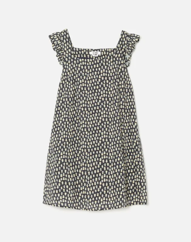 90s Shift Dress - Navy Floral sold by Re/Done