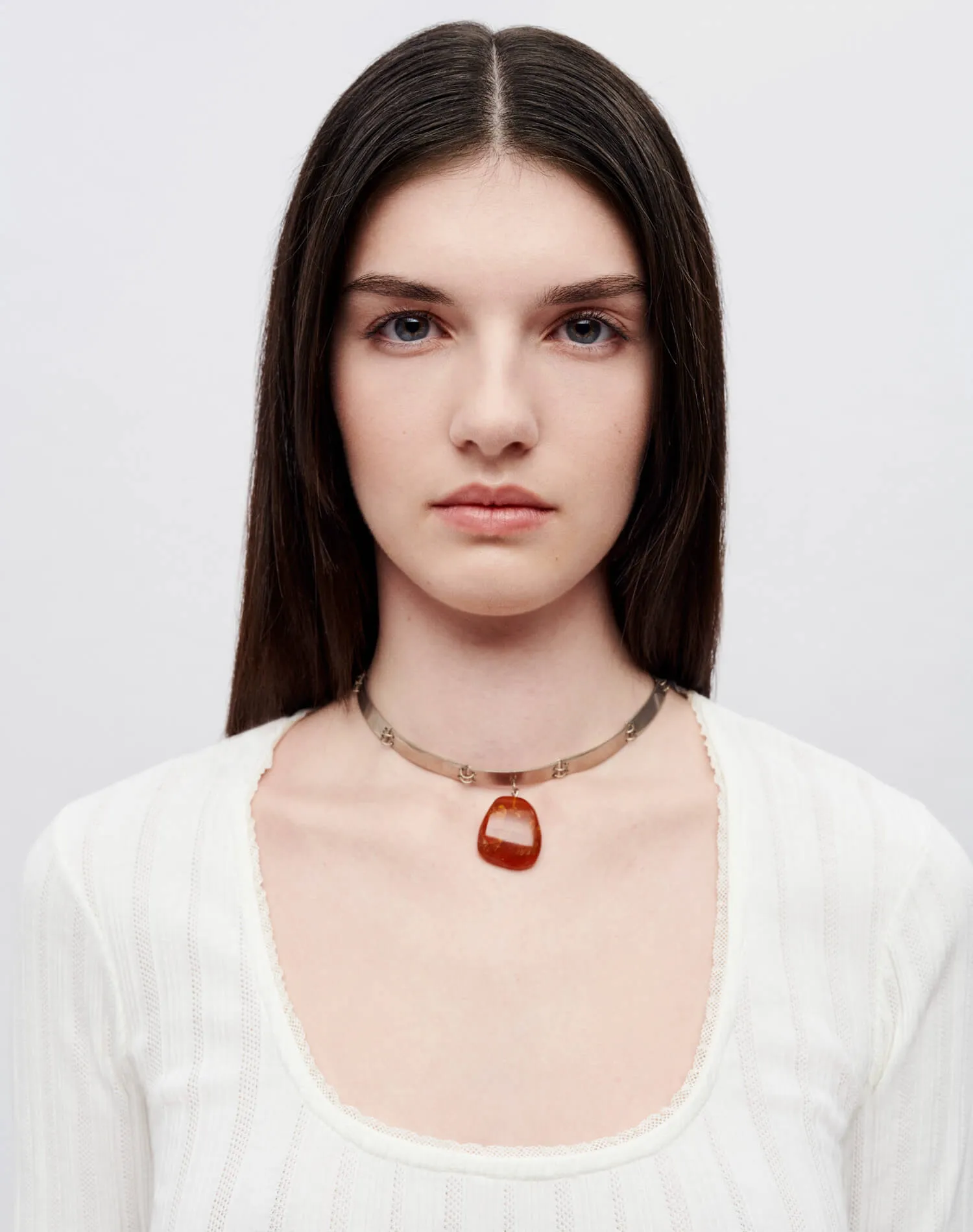 Hanes Pointelle Scoop Neck Tee - Vintage White sold by Re/Done product image thumbnail 3