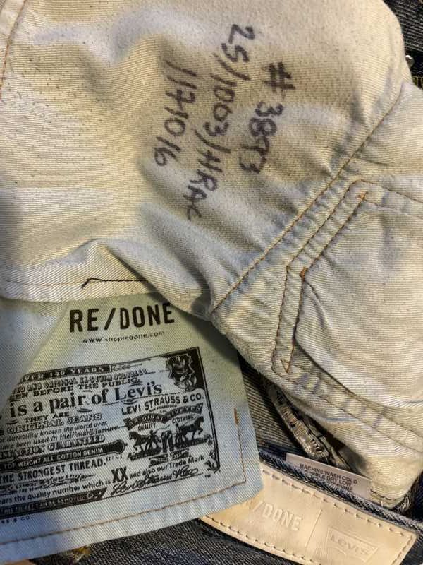 RE/DONE x Levis High Rise Ankle Crop sold by Re/Done product image thumbnail 4