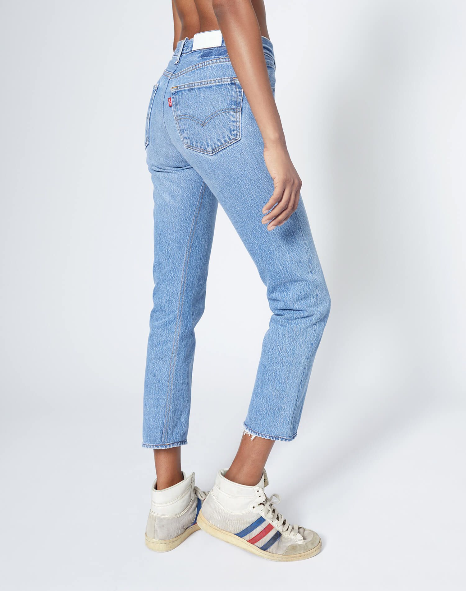 Levi's High Rise Crop - Indigo - Inseam 24 sold by Re/Done product image thumbnail 5