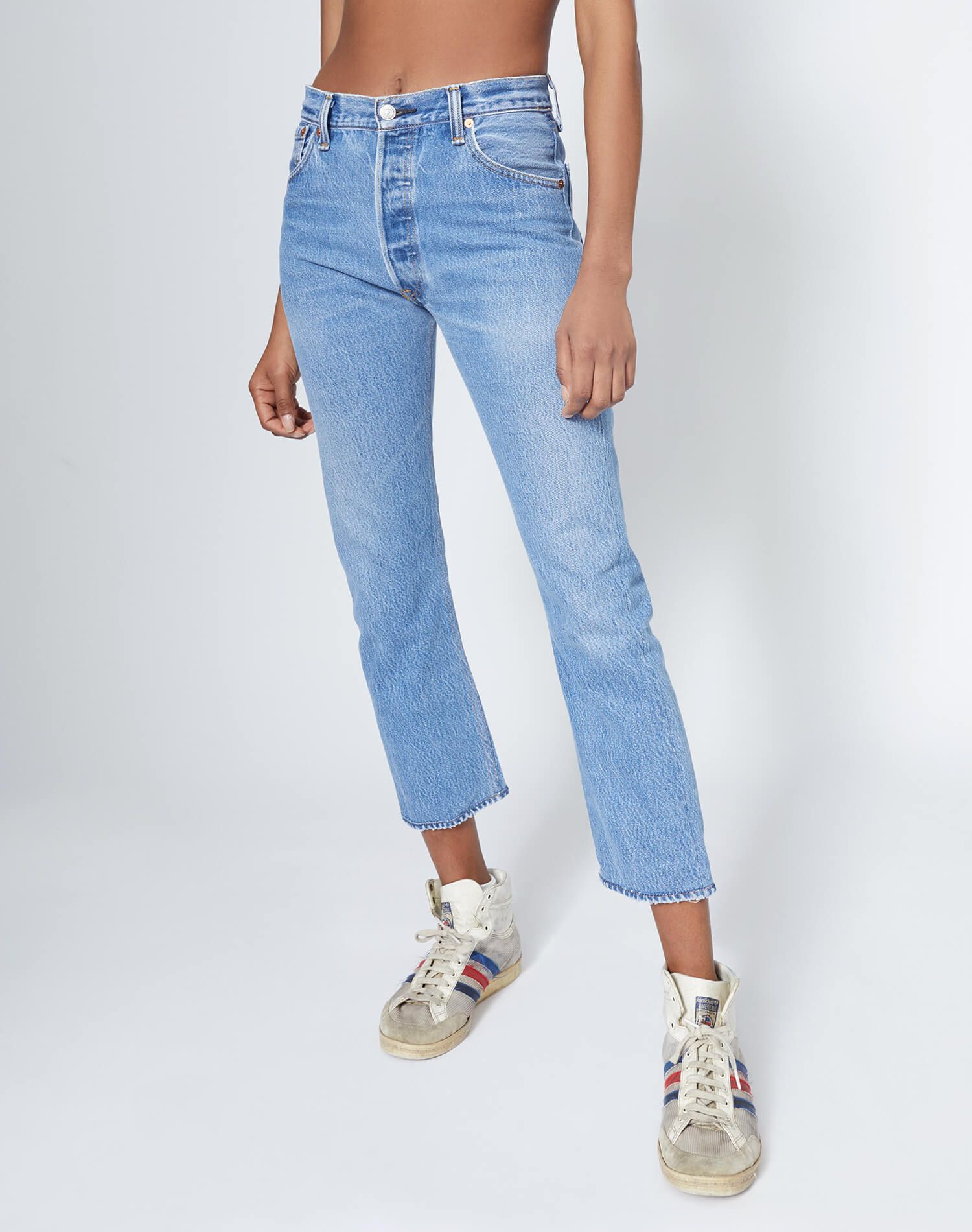 Levi's High Rise Crop - Indigo - Inseam 24 sold by Re/Done product image thumbnail 3