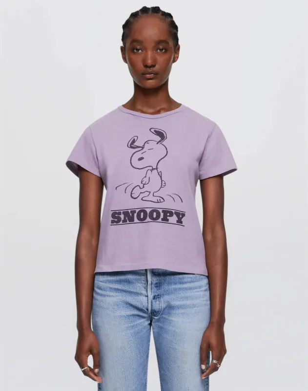 Classic "Snoopy Dancing" Tee - Lavender sold by Re/Done