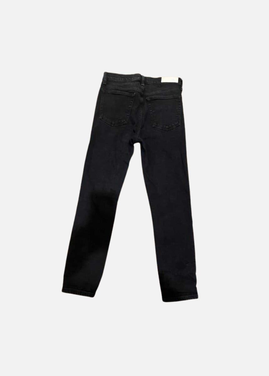 Extra Stretch Mid Rise Ankle Crop - Jet Blue Black sold by Re/Done product image thumbnail 2