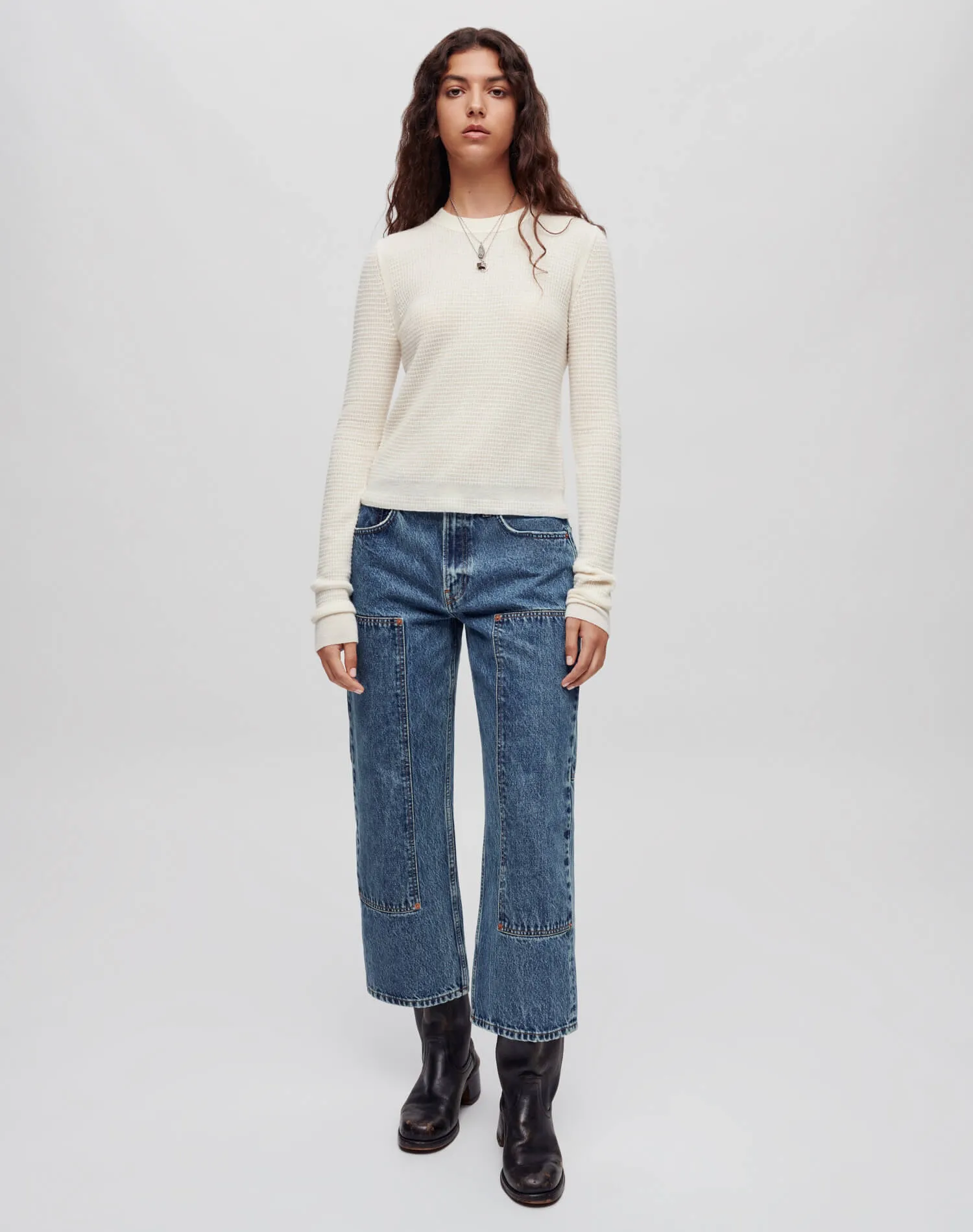 The Shortie - Blue Mere sold by Re/Done product image thumbnail 2